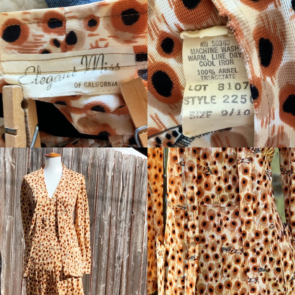 SOLD Elegant Miss Animal Print Palazzo Jumpsuit - Picture 6 of 7